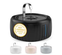 Pretty Paw Fontaine à Eau Chat 3L avec Filtration au Charbon Actif - Fontaine à Eau pour Chat Silencieuse avec Indicateur LED, Distributeur Eau Chat Intérieur - Aqua Flow