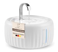 Pretty Paw® Fontaine a Eau Chat Aqua Flow Pro [NOUVEAUTÉ] I Fontaine à Eau pour Chat silencieuse sans BPA, capacité de 3 litres, avec LED et Filtre à Charbon Actif I Fontaine Facile à Nettoyer