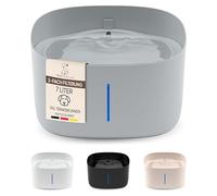 Pretty Paw Fontaine à Eau Chien 7L Grande Capacité - Filtration Charbon Actif, Circulation Continue, Indicateur LED, Distributeur d’Eau pour Chiens et Chats - Dog Stream (Gris)