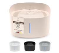 Pretty Paw Fontaine à Eau Chien 7L Grande Capacité - Filtration Charbon Actif, Circulation Continue, Indicateur LED, Distributeur d’Eau pour Chiens et Chats - Dog Stream (Beige)