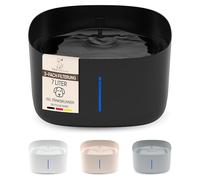 Pretty Paw Fontaine à Eau pour Chien, 7L, Ultra-silencieuse, sans BPA avec éclairage LED, Filtre intégré et Facile à Nettoyer (Noir)