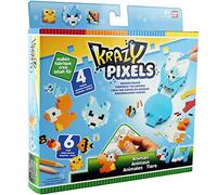 Pretty Pixels Bandai Krazy Pixels - Fabrique à gommes - Set de démarrage - Thème Animaux - Loisirs créatifs - 38551