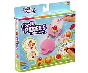 Pretty Pixels Bandai Krazy Pixels - Fabrique à gommes - Set de démarrage - Thème Fruits - Loisirs créatifs - 38524