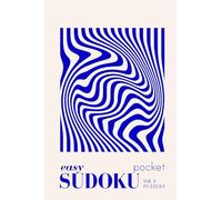 Pretty Pocket Sudoku - Easy: The Blue Bauhaus Series: Minimal Small Travel Size Puzzle Book 4*6 Inches