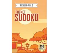 Pretty Pocket Sudoku · Medium Puzzles Volume 2: Small Travel Size 4x6 Inch Puzzle Book
