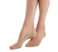 Pretty Polly Cotton Footsie 2pp Protège-Bas & Socquettes, 100 DEN, Beige (Nude Nude), Medium (Taille Fabricant: SM) (Lot de 3) Femme