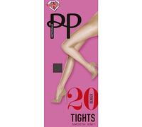 Pretty Polly Everyday 20 Denier Smooth Knit Tights Collants, Noir Discret, S Femme