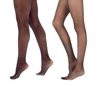 Pretty Polly Pretty Polly Black Pin Spot Gloss 10 Denier Tights 2 Pack
