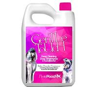 Pretty Pooch Gentle Touch Shampooing & Après-shampoing pour Chien - 2 l (Parfum de Poudre pour bébé) - Un shampooing nettoyant en Profondeur Professionnel Anti-démangeaisons pour Chiens à la Peau