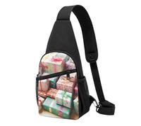 Pretty Presents Sac à dos à bandoulière imprimé décontracté pour homme et femme, Noir , Taille unique, Sac à dos décontracté