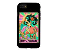 Pretty Problematic Tarot Squelette Pinup Floral Vanity Coque pour iPhone SE (2020) / 7/8