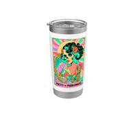 Pretty Problematic Tarot Squelette Pinup Floral Vanity Gobelet isotherme en acier inoxydable double paroi