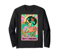 Pretty Problematic Tarot Squelette Pinup Floral Vanity Manche Longue