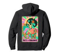 Pretty Problematic Tarot Squelette Pinup Floral Vanity Sweat à Capuche