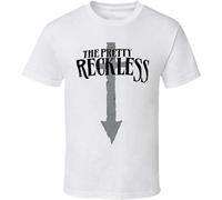 Pretty Reckless T-Shirt Graphic Mens Basic Short Sleeve Unisex Cotton Casual T-Shirt Black Size XL