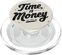 Pretty Time is Money Stamp Look PopSockets PopGrip pour MagSafe