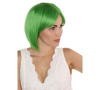 Prettyland vert clair Femmes Hommes perruque cheveux courts coupe au carré lisse Party Wig C398