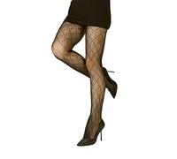 PrettyLoveHose Collant Résille Noir Effet Pois Losange Diamond Fantaisie