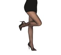 PrettyLoveHose Collant Voile Noir Effet Tatouage Fleur Pivoine