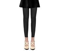 PrettyLoveHose Collants Voile Opaques 50 Deniers Sans Pied Leggings (Rouge, Bleu, Rose, Violet, Vert, Beige, Jaune, Gris, Creme, Marron, Noir, Blanc) (Noir)