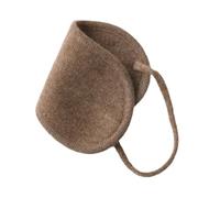 Prettystern 100% cachemire 2-couches Masque de sommeil pour les yeux Cashmere Masque de nuit Doux la peau Femme Homme Unisexe Marron