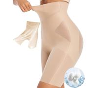 PRETTYWELL Shapewear Short Gainant pour Femme - Confortable - Taille Haute - sans Couture - Ne Roule Pas - Cuisse, Nude, X-Large