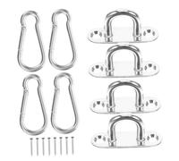 PRETYZOOM 1 Ensemble Inoxydable de Accessoires de Suspension pour Plafond Mur Crochets à Œil Marin pour Bateaux Yachts Fixation Robuste pour Sacs de Pare Soleil