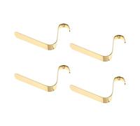 PRETYZOOM 1 Jeu Brancher Christmas Accroche Chaussette De Noel Crochet De Chaussette De Noël Crochet De Suspension Support De De Noël Crochet De Décoration De Noël Golden 4 Pièces