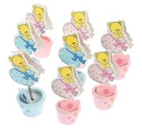 PRETYZOOM 1 Jeu Porte-Cartes De Visite Pot De Fleurs des Stands Décoration De Mariage Bouda Decoration Interieure Range Carte Porte-mémo pour Table Titulaire De La Carte De Fête 12 Pièces