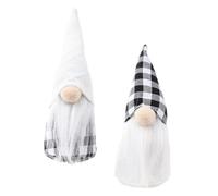 PRETYZOOM 1 Jeu Poupée De Noël Décoration Nains Chiffres Ornements Peluche Maisonnette De Noel Xmas Tree Home Decoration Decor De Noel Ornement De La Fête GNOME De Noël Chiffon 2 Pièces