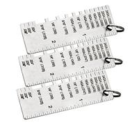 PRETYZOOM 1 jeu Règle D'Inspection De Soudure Petite Jauge D'Épaisseur Accessoires Et Outils De Soudage Jauges Clé De Mesure Outil De Jauge De Fil Jauge De Soudage 3 pièces