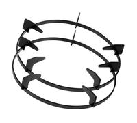 PRETYZOOM 1 Jeu Support Cuisiner Cuisinière À Gaz Boutons Jet Couler Équipement Drain Range Assiette Accessoire De Cuisinière Équerre Étagère Grille De Poêle Porte-pot Le Fer Silver 2 Pièces
