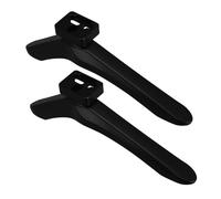 PRETYZOOM 1 Paire Meuble télévision Accessoire TV Pied écran Pied reglable Support écran Pied de Moniteur Pieds de téléviseur de Remplacement Télépulation du Salon Alliage d'aluminium Black