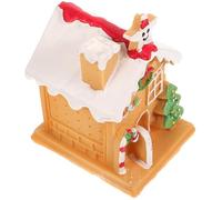 PRETYZOOM 1 Pc Ornement De Maison De D'épice Décoration D'intérieur De Noël Décorer Faux Maisons Maison De Noël Faire La Fête Boules Décor De Gâteau De Noël Blanche Pâte Polymère