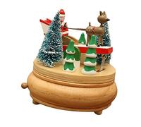 PRETYZOOM 1 Pièce Boîte à Musique De Noël Décor Boîtes avec Couvercles Marchandise Hommes Dirigé USB Afficher Mécanisme Musical Racheter Mini-Musique Casse-Noisette Festival Jeux en Bois