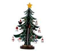 PRETYZOOM 1 Pièce Ornements d'arbre de Noël Décorations de nouveauté Guirlande Ornement d'arbre de Noël tiges Faux Bande Christmas Tree Xmas Tree Parure de fête Sapin de Noel en Bois Green