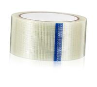 PRETYZOOM 1 Rouleau Ruban Adhésif Fibre de Transparent Ruban de Conditionnement Renforcé Haute Résistance pour et Étanchéité Utilisation Industrielle et Réparation