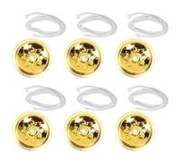 PRETYZOOM 1 Set de Mèches Flottantes pour Lampe à Huile en Alliage et Fibre, Longueur Réglable, Couleur Or et Blanc, pour Fabrication de Bougies DIY