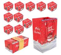 PRETYZOOM 10 Pièces Boîte à Surprises Explosive Rouge Pliable en Papier | Coffret Présent Créatif à Effet Pop-up, Thème Festif, pour Anniversaire et Proposition