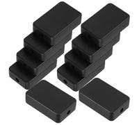 PRETYZOOM 10 Pièces Boîte de Dérivation Étanche Abs pour Projet Électronique Boîtier Modulaire pour Circuit Imprimé Boîtier Plastique avec Dissipation Thermique Installation Facile Noir Mat