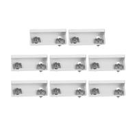 PRETYZOOM 10 Pièces Boîte de Rideau Double Rail Aluminium Silencieuse avec Accessoires Intégrés pour Installation Facile Décor Moderne