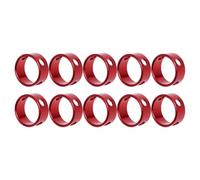 PRETYZOOM 10 Pièces Boucles de Corde de Tente Rondes en Alliage D'aluminium | Réglage de Longueur, Protection le Vent Pluie, pour Grandes Plaines et Parachute