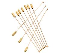 PRETYZOOM 10 pièces Broche Épingle Acier Inoxydable avec Stoppeur Lot pour Création Bijoux Épingle à Chapeau et Écharpe Accessoires Faits Main pour Événements et Mariage