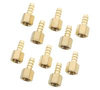 PRETYZOOM 10 Pièces Connecteur de Débit Co2 pour Régulateur, Métal Or, | Mesure Fiable du Flux, Étanchéité en Forte Humidité, Joints D’étanchéité Inclus, Culture en Laboratoire