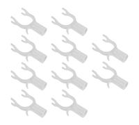 PRETYZOOM 10 Pièces Crochet pour Cintre Extensible en Plastique Beige | Fixation Stable, Transport Facile, Charge Élevée, Usage Maison et Voyage, Style Moderne Minimaliste
