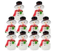 PRETYZOOM 10 Pièces Figurines Miniatures, Mini père noël Bonhomme De Neige Ornement, Maisons Jardin décoration darbre de Noël, Jouets de de Noël pour Les Enfants