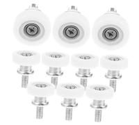 PRETYZOOM 10 pièces Lot de Poulies pour Réfrigérateur Roulettes de Porte Coulissante avec Vis à Roulements Antirouille Adaptées Aux