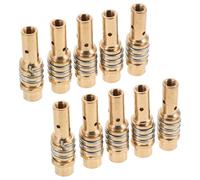 PRETYZOOM 10 Pièces Lot en Alliage pour Torche de Soudage Mig/mag, Diffuseurs Porte-embouts de Contact avec Ressort, Accessoires de Réparation pour Torches Industrielles, Remplacement