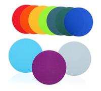 PRETYZOOM 10 Pièces Marqueurs De Tapis Réutilisables pour Activités Classe Points De Tapis pour Salle De Classe Marqueurs De Sol Points De Sol De Marquage De