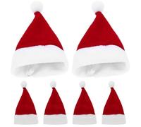PRETYZOOM 10 Pièces Mini Bonnets de Noël Décoratifs Lot pour Sucettes Chapeaux de Père Noël et Décoration de Fête